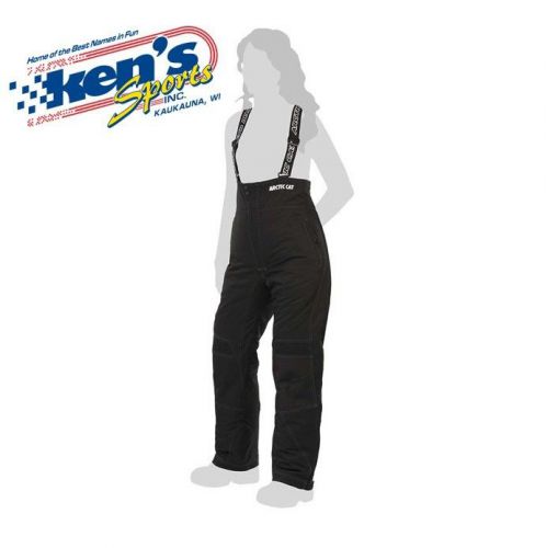 Arctic cat women&#039;s black premium winter snowmobile pants / bibs 5240-98_