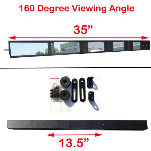 Vintage style wink five 5 panel rear view mirror fits civic accord mustang