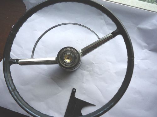 1965 chevy malibu steering wheel with ring &amp; horn cap oem 9740962