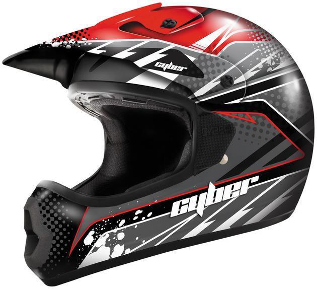 Cyber ux-22 motocross helmet red/black xl/x-large