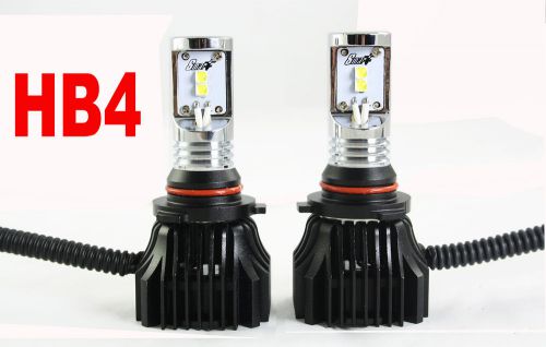 1 pair hb4 led car headlights waterproof 6000lm 20w 6500k white conversion lamp