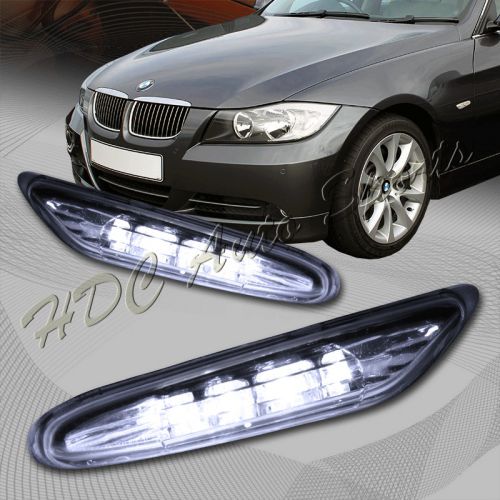 For 2006-2011 bmw e90/e91 3-series clear lens led side marker lights signal lamp