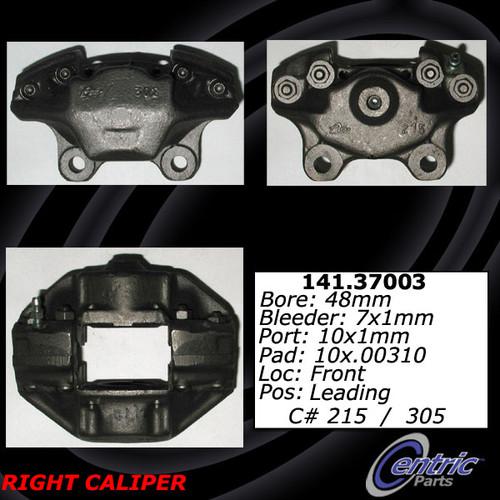 Centric 141.37003 front brake caliper-premium semi-loaded caliper