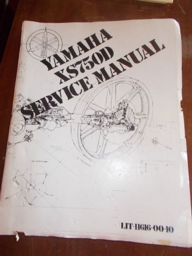Vintage yamaha xs750d service manual 1976 lit-11616-00-10