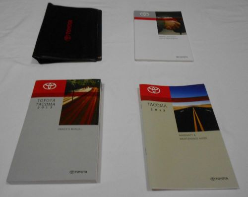 2013 toyota tacoma owner manual 4/pc.set &amp; black toyota factory case.free s/h