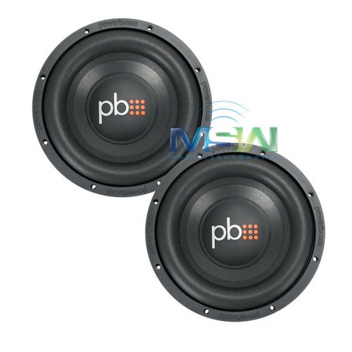 (2) new powerbass s-1004 10&#034; single 4-ohm car audio subwoofers subs s1004 *pair*