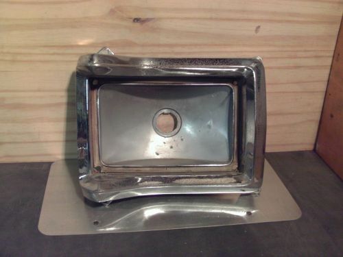 1966 plymouth satellite left taillamp housing - needs rechroming