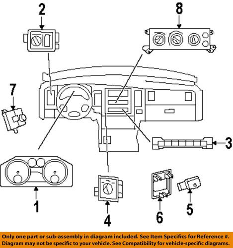 Mopar oem 4602880aa cluster & switches-headlamp switch