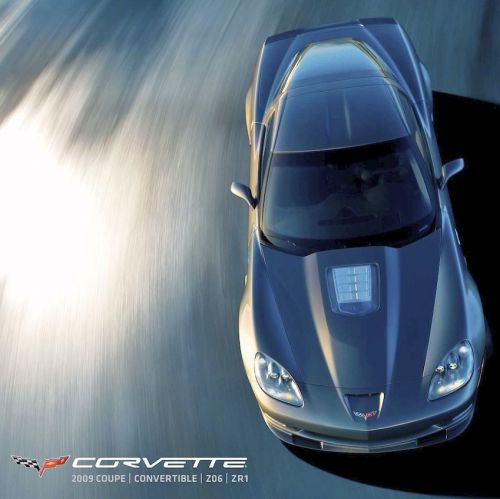 Corvette 2009 - dealer book brochure - z51 chevrolet c6 - 09 ls3 coupe - new set