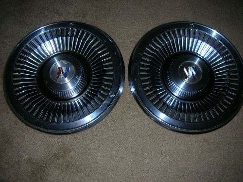 1964-1965 buick 15&#034; wheel covers oe hub caps (2)