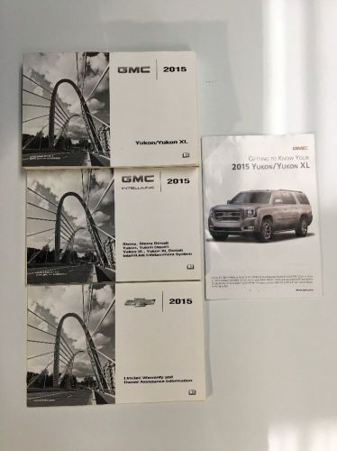 2015 gmc yukon/ yukon xl owners manual set free priority same day shipping! #050