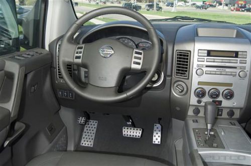 Textured aluminum replacement pedals for 2004-2014 nissan titan