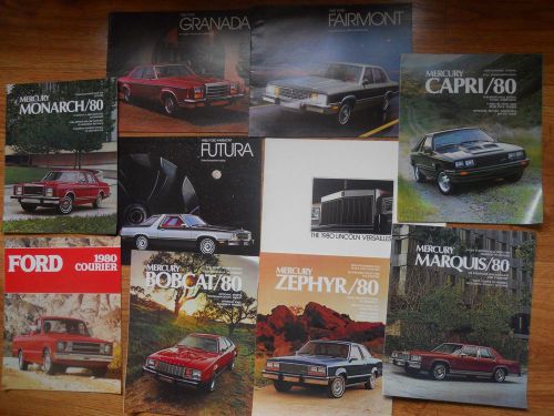 Ten:  assorted catalogs ford  1980