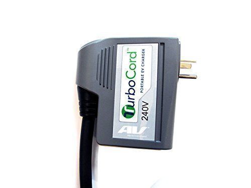 Aerovironment turbocord portable ev car charger 240 volt 16a