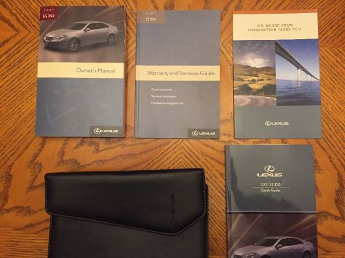 2007 lexus es350 owner&#039;s manual stock #114