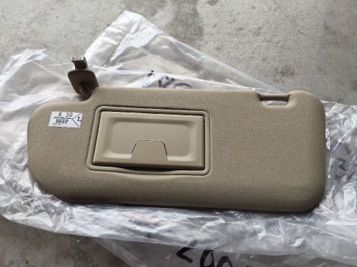 Factory oem 2004-2009 mazda 3 driver left sun visor tan beige new