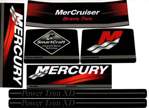 Mercruiser  bravo two decals  w / rams sticker set