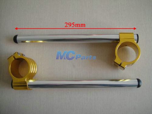 Adjustable 48mm gp handlebars handle bar clip on suzuki gsxr1000 k9 09-10 gold