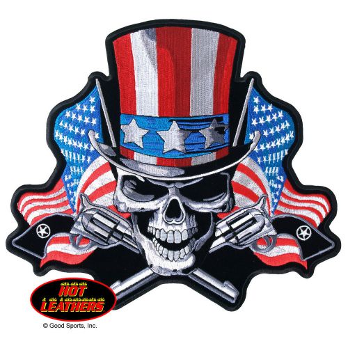 Embroidered motorcycle patches - good sports/hl angrier uncle sam patch 10w x 9h
