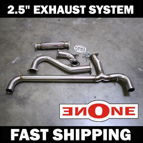 Mookeeh fiero gt v6 fully polished sus304 stainless steel exhaust system new!