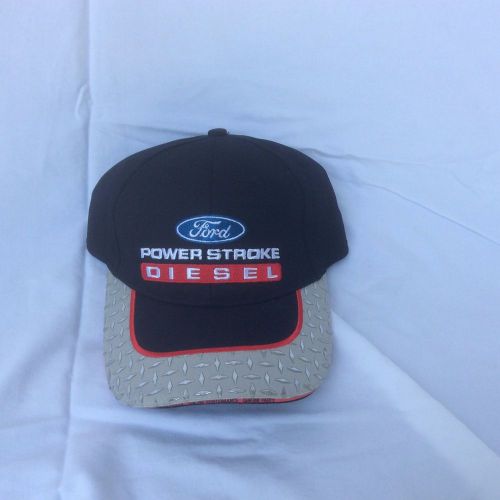 Ford powerstroke diesel adjustable baseball cap with diamond plating