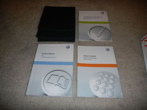 2012 vw gli owners manual set + free shipping