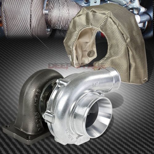 T4 turbo/turbocharger .70 ar 60 trim compressor boost 380 hp +titanium blanket