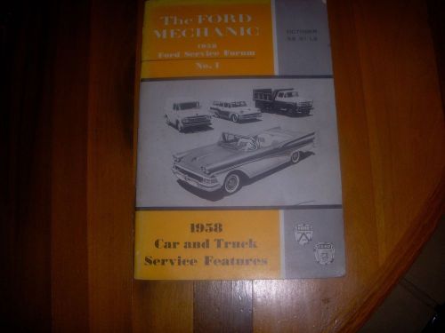 1958 ford mechanic  car and truck service features