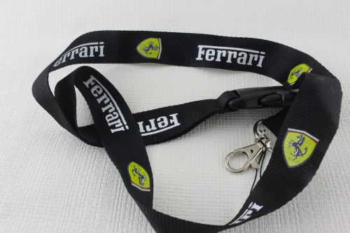 New ferrari car logo neck strap lanyard keychain cellphone strap for all models