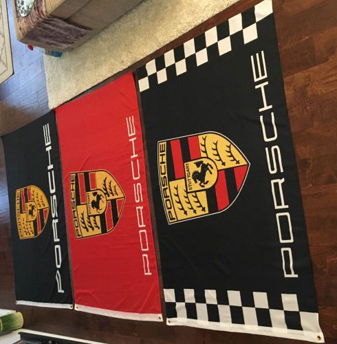 Porsche 3&#039; x 5&#039; banner flag