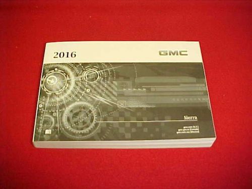 2016 new original gmc sierra pickup truck 1500 2500 3500 owners manual 16 oem