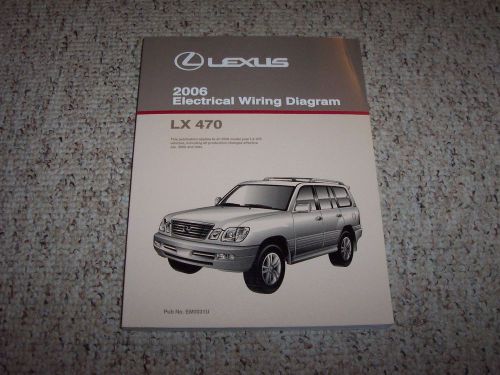 2006 lexus lx470 lx 470 original electrical wiring diagram manual 4.7l v8