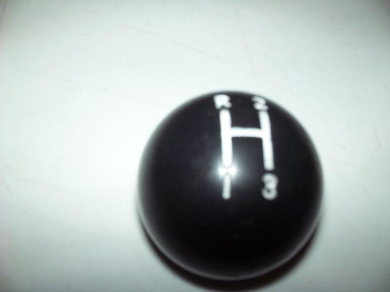 Vintage black 3 speed  shifter knob  3/8 - 16 threads vintage hurst shifters