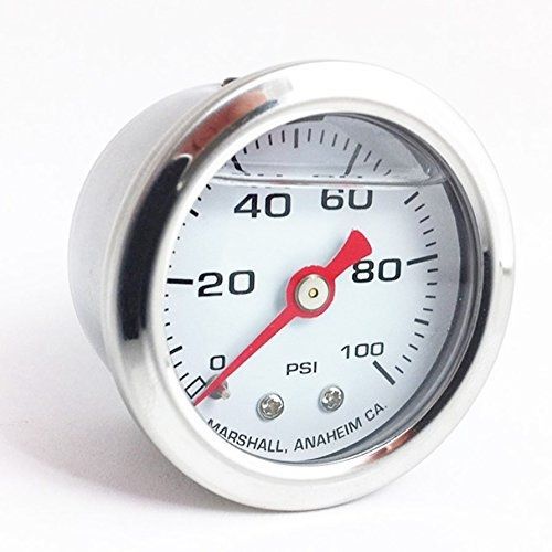 Marshall instruments cw00100 liquid filled fuel pressure gauge