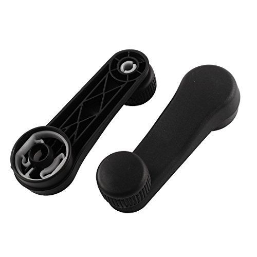 Uxcell® black universal window winders cranks 2 pcs