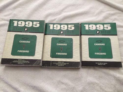 1995 chevrolet camaro / pontiac firebird service manual set of three good cond