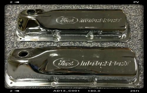 Ford / mercury boss 302 351c 351m/400 ford motorsports chrome valve covers