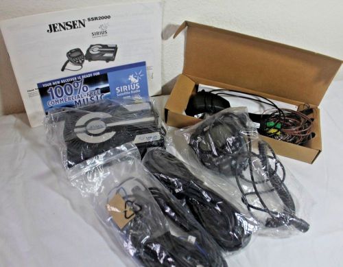 Jensen sirius satellite radio system + remote control ssr2000