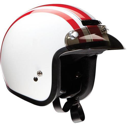 Z1r jimmy retro helmet white red size small
