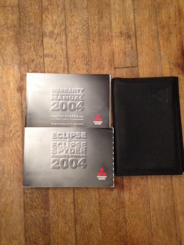 2004 mitsubishi eclipse & eclipse spyder owners manual | owner's 04