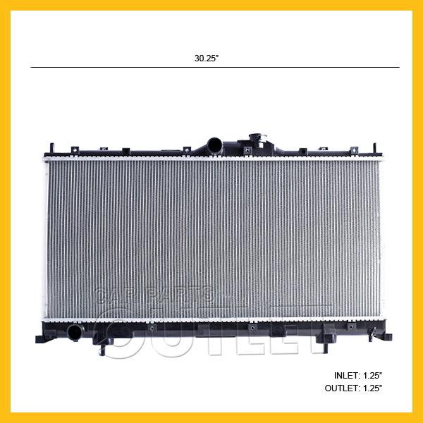06-08 mits eclipse radiator assembly 2.4l spyder gs 4-cyl alum core plastic tank