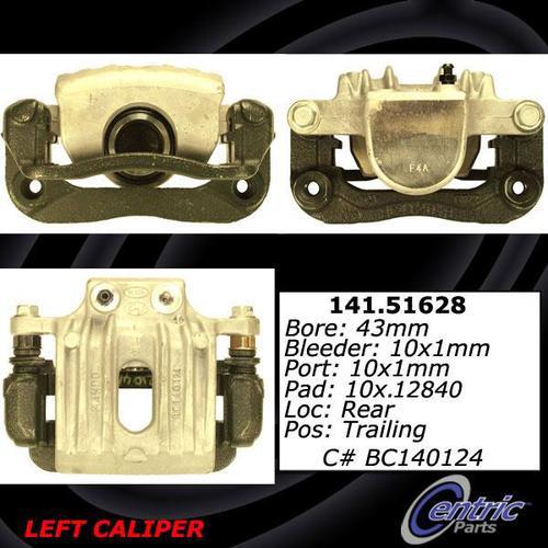 Centric 141.51628 rear brake caliper-premium semi-loaded caliper-preferred