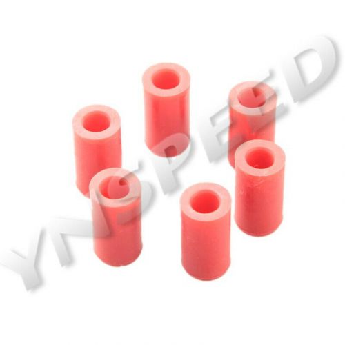 6pcs 8mm 5/16&#034; silicone blanking cap intake vacuum hose end block bung plug red