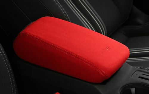 Fit for audi a3 2022-2023 red suede car central console storage box cover trim