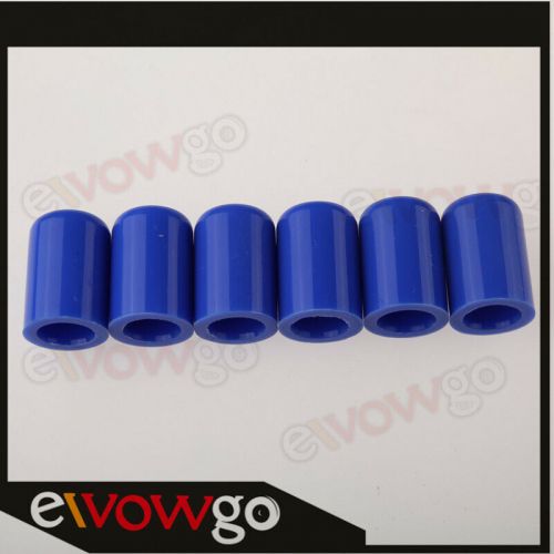 6x 8mm 5/16&#034; silicone blanking cap intake vacuum hose end bung plug silicon blue