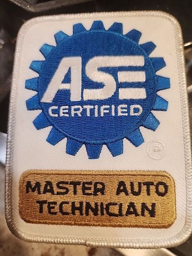 22 ase certified master auto technician patches embroidered- new - free shipping