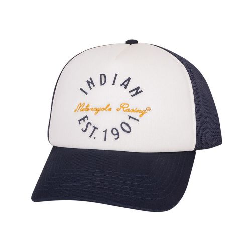 Indian motorcycle arizona trucker hat, blue - one size