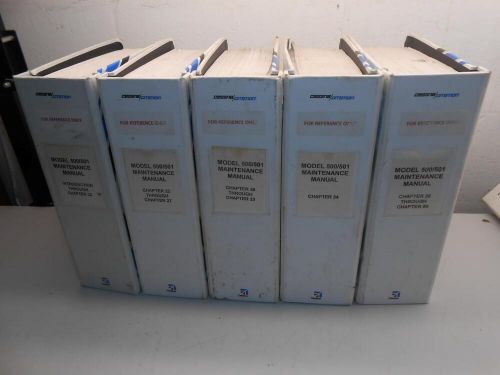 Cessna citation model 500/501 maintenance manual chapters 1-80, set of 5