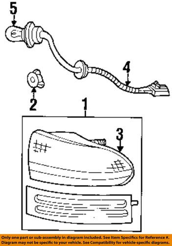 Mopar oem 4636359 tail lamps-socket