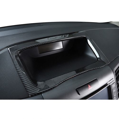 Abs carbon fiber central console navigation panel for honda crv 2012-2014 new